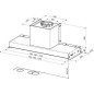 Campana Integr. Mepamsa SECRET60X, Inox, 560m3/h Campana Integr. Mepamsa SECRET60X, Inox, 560m3/h