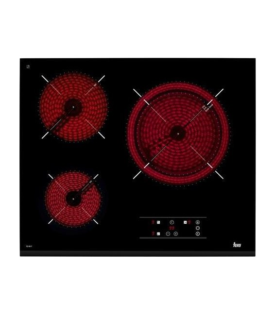 Vitroceramica Teka TZ6317, 3 zonas, biselada