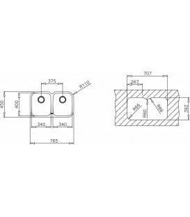 Fregadero Teka BE 2C765