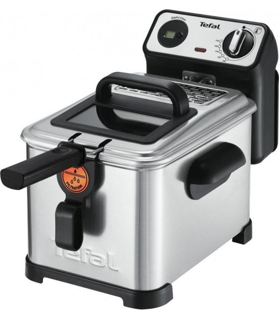 Freidora Tefal FR511170, 3L, inox, zona fria