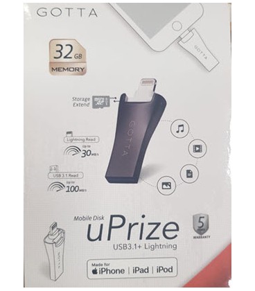 PEN DRIVE GOTTA UPRIZEOTG32GB, 32GB, LIGHTINING