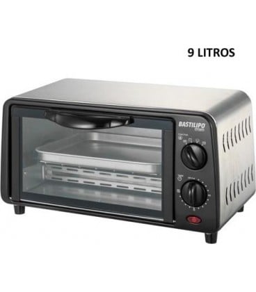 Mini-Horno Bastilipo TURIN, 9L, 800w, Negro