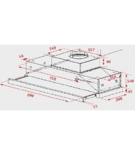 Campana Teka CNL9815PLUS, Extraible, inox