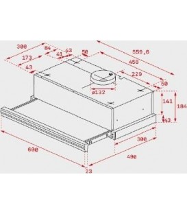 Campana Teka CNL6415PLUS, Extraible, blanca