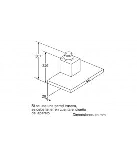 Campana Balay 3BC097EX, 90cm, 720m3/h, Acero