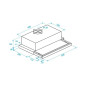 Campana Beko CTB6407W, 60cm, 1 motor Campana Beko CTB6407W, 60cm, 1 motor