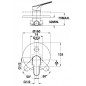 Grifo Teka 461710200,  MM.EMPOTRADO MT PLUS BAÑO-D