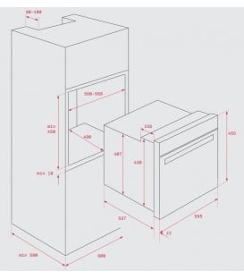 Horno Teka HSC635, Multifunción, inox, compacto