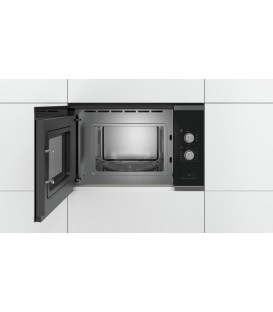 Microondas Bosch BFL520MS0, 20L, negro-inox, Integ