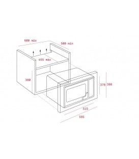 Microondas Teka MWE255FI, 25L, Integr., Inox