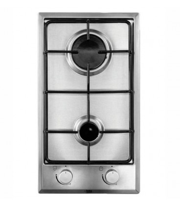 Encimera Beko HDCG32220FX, 2 fuegos, 30cm Encimera Beko HDCG32220FX, 2 fuegos, 30cm