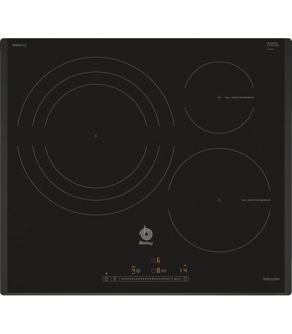 Induccion Balay 3EB967LU, 3zonas, 32cm, C. temp. a