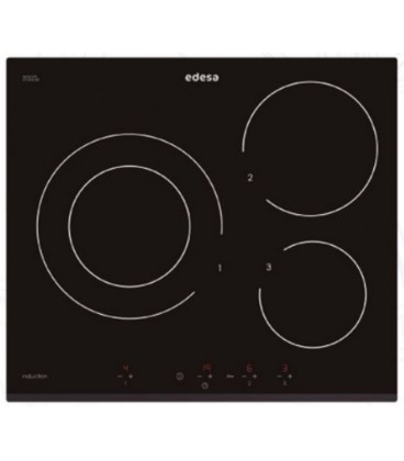 Induccion Edesa EIT6328RA, 3 zonas, borde rodondo