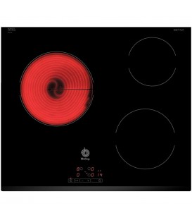 Vitroceramica Balay 3EB714LR, 3 zonas, biselada