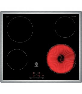 Vitroceramica Balay 3EB720XR, 4 zonas, Inox