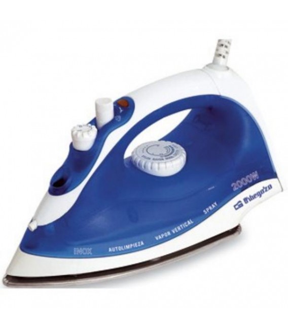 Plancha Vapor Orbegozo SV2020, 2000W, suela inox,