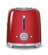 Tostador Smeg TSF02RDEU, 50 style 4 rebanadas rojo