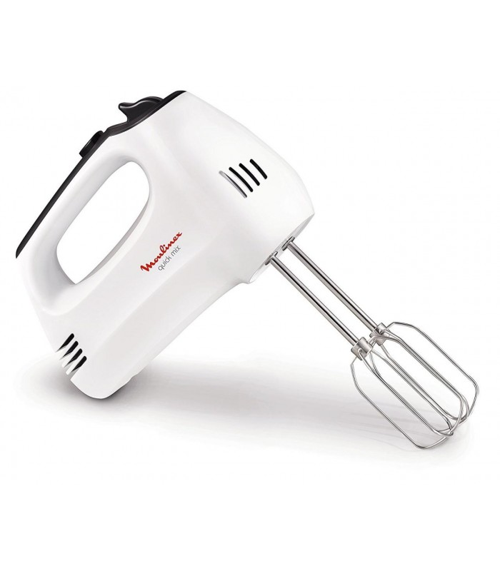 Moulinex Easy Max HM4121 - Batidora amasadora 2 en 1, bol con giro  automático, espátula de mezclado, 450 W, 2.5 L, plástico/acero inoxidable,  5 velocidades más turbo, blanco : : Hogar y cocina