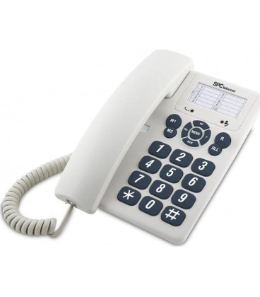 Telefono Fijo SPC 3602B, Blanco, sobremesa Telefono Fijo SPC 3602B, Blanco, sobremesa