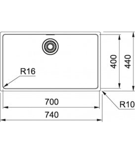 Fregadero Franke CUBETA MARIS MRX21070