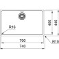 Fregadero Franke CUBETA MARIS MRX21070