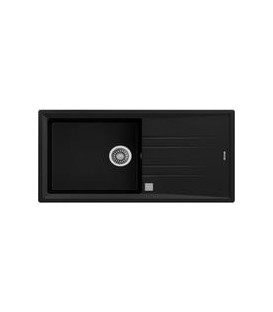 Fregadero Teka Stone 60 L-TG 1C 1E v.auto negro