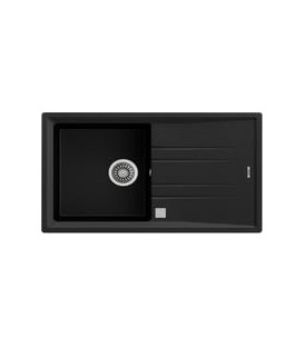 Fregadero Teka Stone 50 B-TG 1C 1E v.auto negro