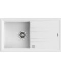 Fregadero Teka Stone 50 B-TG 1C 1E v.auto blanco