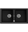 Fregadero Teka Stone 90 B-TG 2C V.AUTO negro