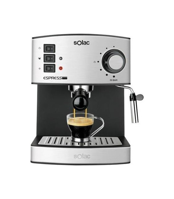 Cafetera Espresso Solac CE4480, 19 Bar, 1,2L, Inox