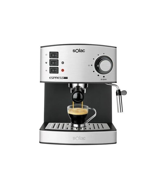 Cafetera Espresso Solac CE4480, 19 Bar, 1,2L, Inox