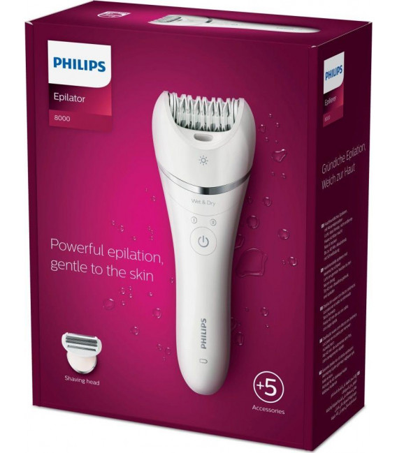 Depiladora Philips BRE71000, 5 accesorios