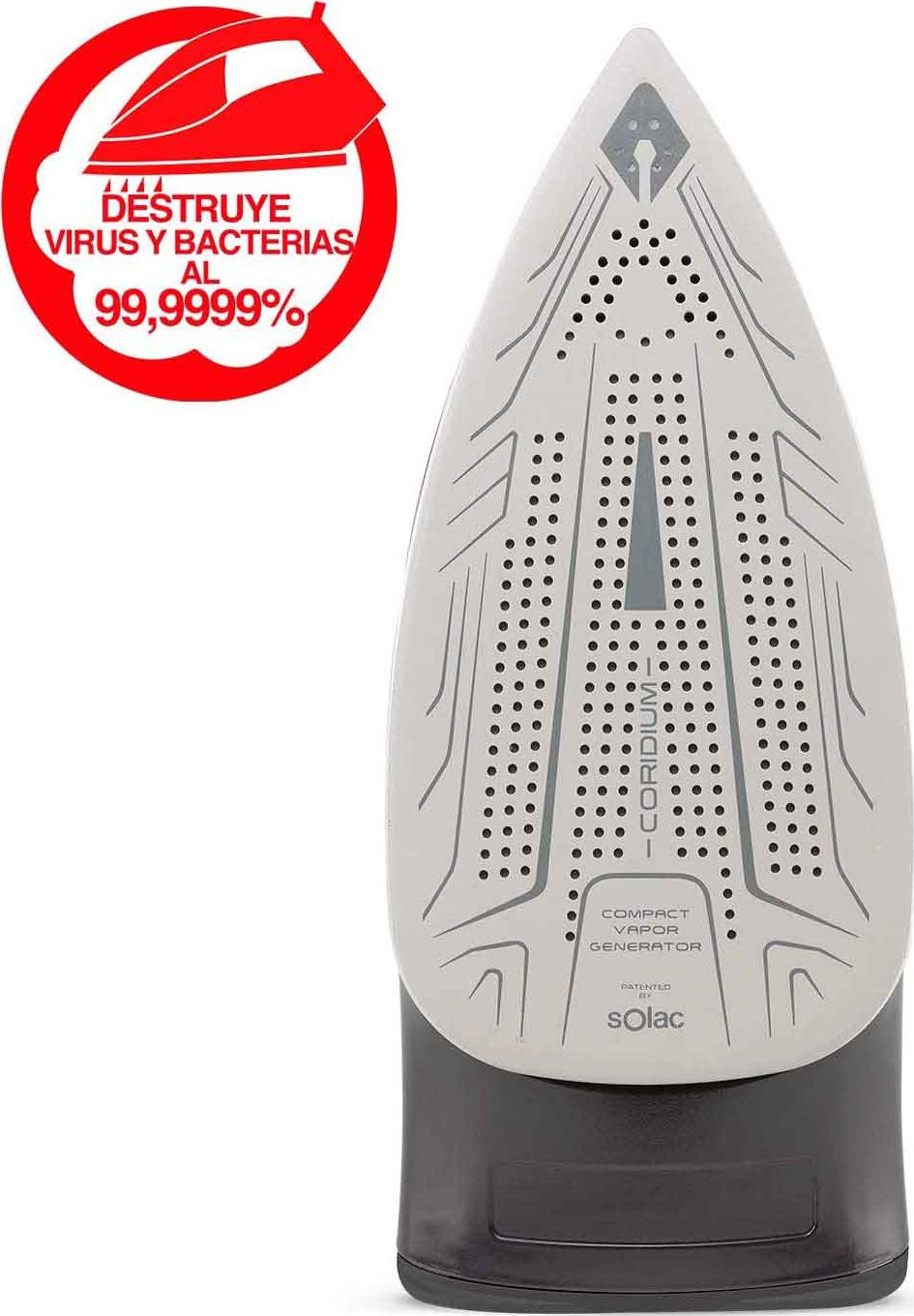 CENTRO PLANCHADO SOLAC CVG9508 2400/W NEGRO S/INOX - Comprar en tienda  online de venta por Internet