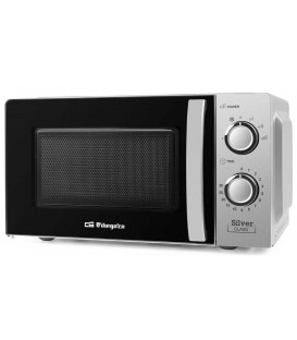 Microondas Orbegozo MI2118, 20L, mecanico, Silver