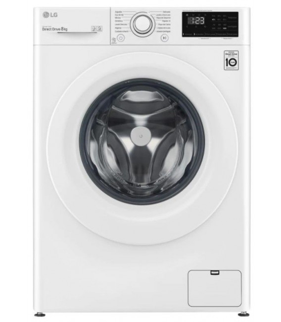 Lavadora LG F4WV3008N3W, 8kg, 1400rpm, C, Blanc