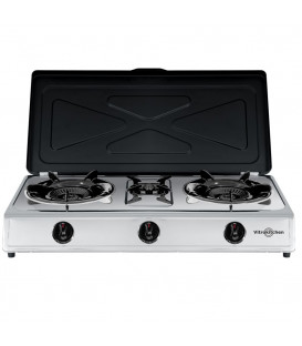 Cocina Vitrokitchen 360IB, 3 fuego, Triple inox, B