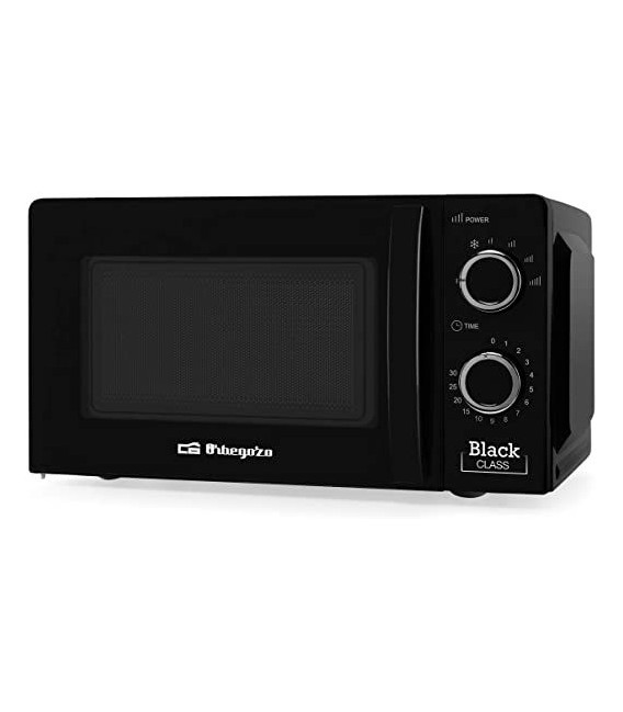 Microondas Orbegozo MI2117, 20L, mecanico, negro