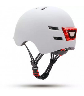 CASCO YOUIN HOMOLOGADO, AJUSTABLE,BATERIA,BLANCO