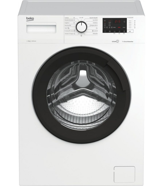 Lavadora Beko WTA10712XSWR, 10kg, 1400rpm, B,