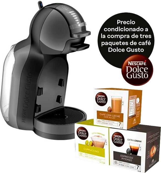 Cafetera Dolce Gusto Krups KP1208SC, Mini Me Negra