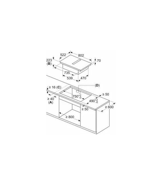 Induccion Balay 3EBC989LU, campana, 80cm,