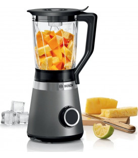 Batidora Vaso Bosch MMB6172S, 1.5L, Jarra Cristal,