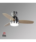 Ventilador Techo FM VT1090L, DC91cm Ø c/Luz c/Mand
