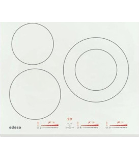 Induccion Edesa EIM6328BWH, 3 zonas, 60cm