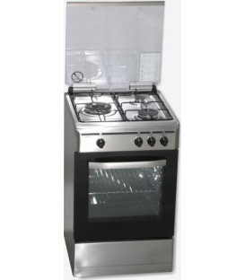 Cocina Rommer VCH356XFGBUT, 3 fuegos, butano, Inox