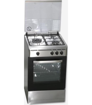 Cocina Rommer VCH356XFGBUT, 3 fuegos, butano, Inox