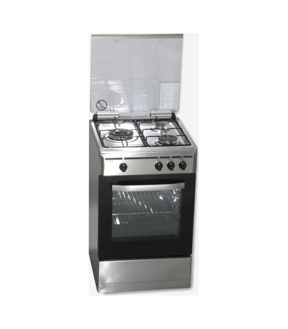 Cocina Rommer VCH356XFGNAT, 3 fuegos, natural, Ino