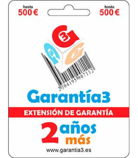 Extension Garantia3 2 AÑOS MAS Valor Max. 500€
