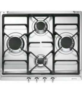 ENCIMERA SMEG S60GHS, 4 FUEGOS, GAS, 60CM, INOX