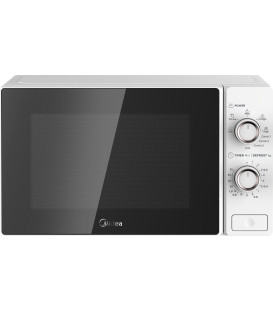 Microondas Midea MCM208GMWP, 20L, Manual, Blanco,